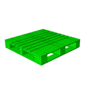 Figure 3c) 40’x48’ wood pallet model