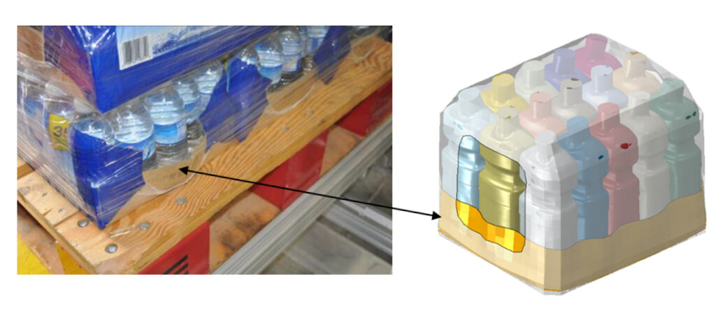 Figure 10 Secondary package (tray) buckling is properly identified